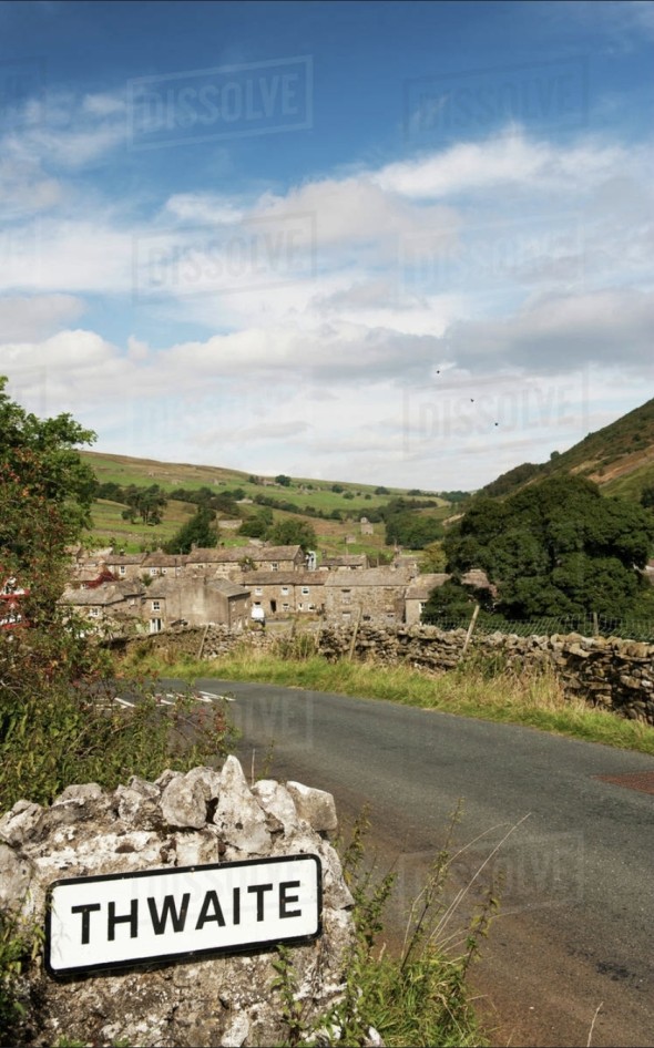 Thwaite village sign, Swaledale
