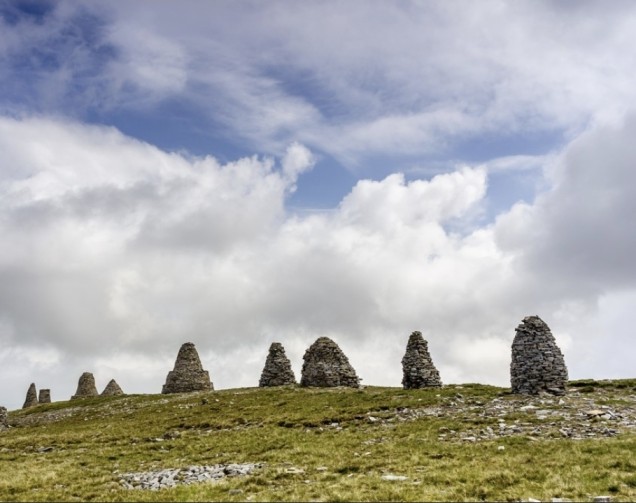 The Nine Standards cairns on Nine Standards Rigg